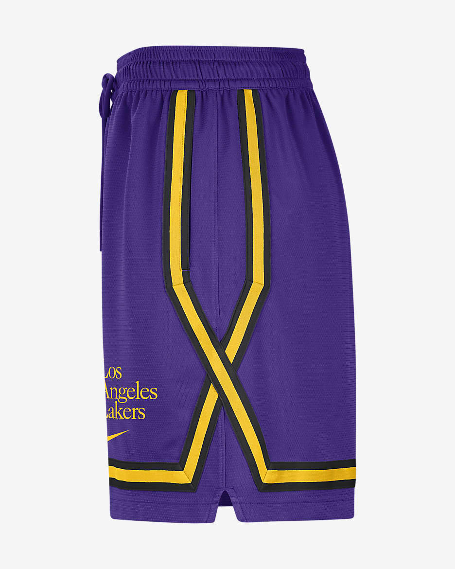 NIKE NBA LA LAKERS outlets BSKTBALL MENS SHORTS MEDIUM